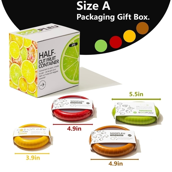 Colorful Avocado Saver and Tomato HolderSet - Picture 3 of 4